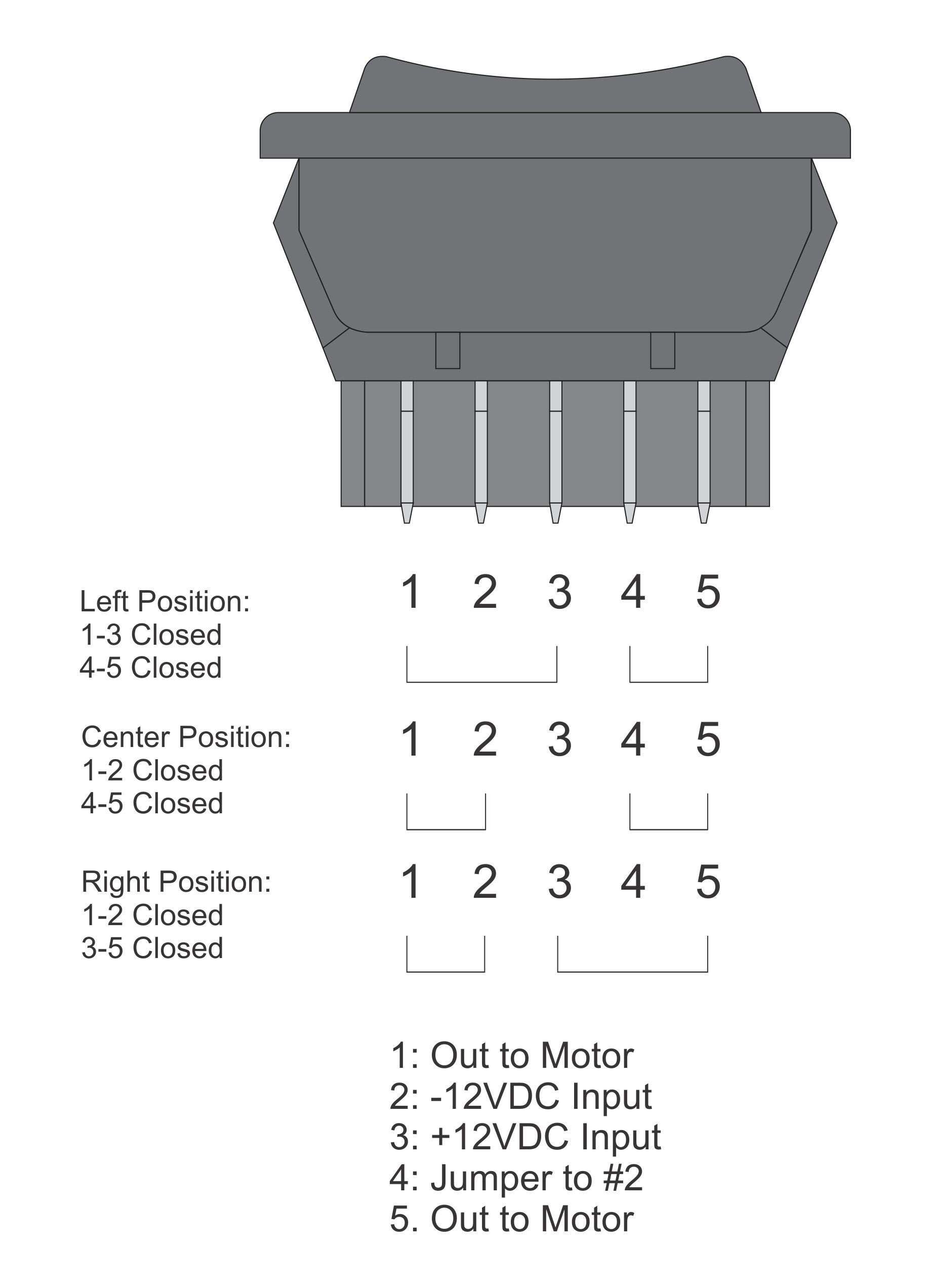 5 Pin Power Window Switch Wiring Diagram