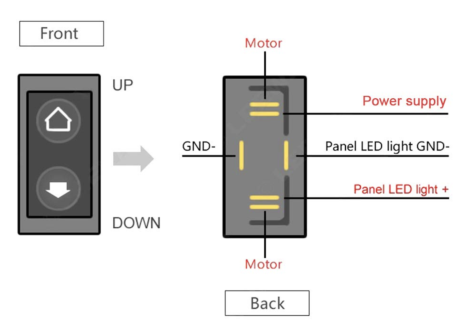 6 Pin Power Window Switch Wiring Diagram